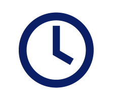 Abbildung von blauer Uhr
