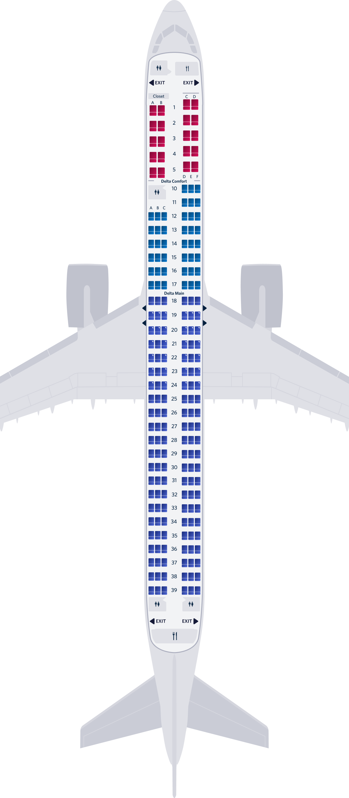 에어버스 A321neo 3-객실 좌석 배치도