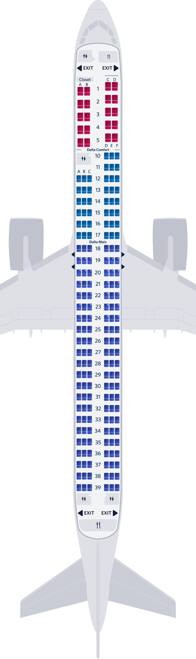 에어버스 A321neo 3-객실 좌석 배치도