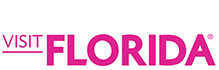 Pink visit Florida Logo.